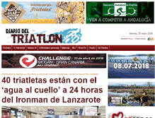 Tablet Screenshot of diariodeltriatlon.es